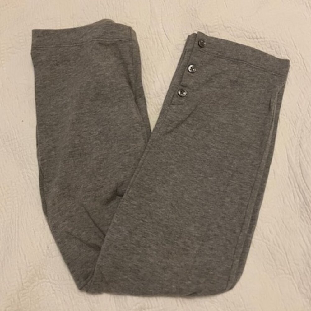 Gray Loft Leggings with Buttons Girls Large
